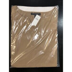 PADDED SHOULDER BLOUSE BANANA REPUBLIC Brown Women’s Shirt Short Sleeves sz M